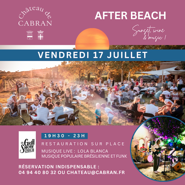 After Beach du 17 juillet : musique, menu et tarifs